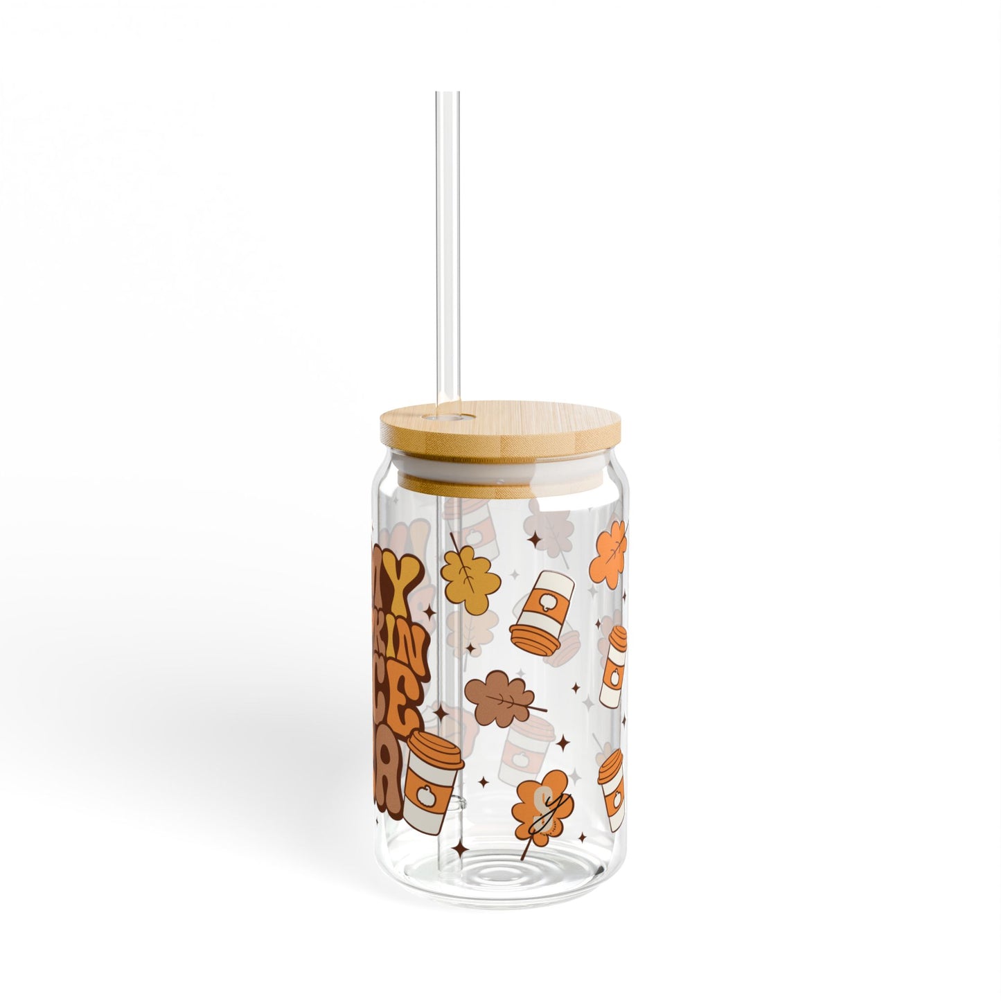 Pumpkin Spice Era Sipper Glass, 16oz