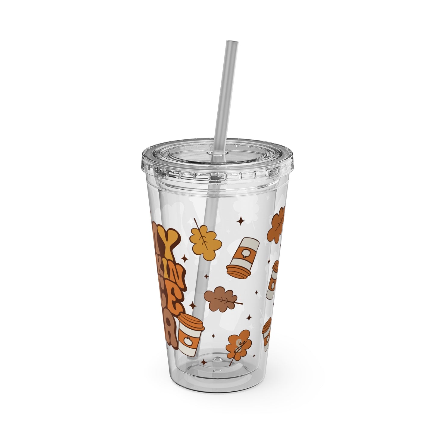 Pumpkin Spice Era Tumbler with Straw, 16oz