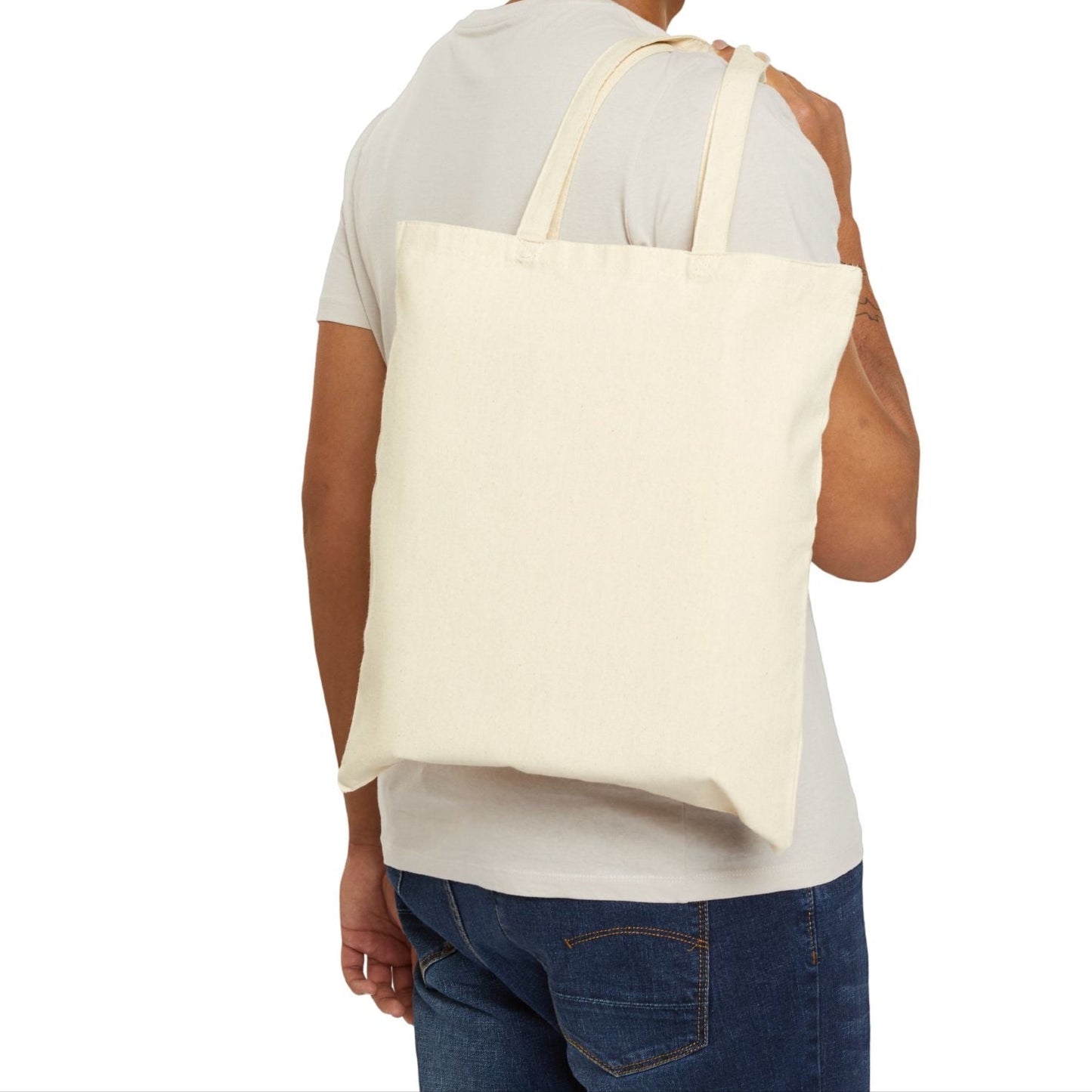 Autumn Floral Cotton Canvas Tote Bag