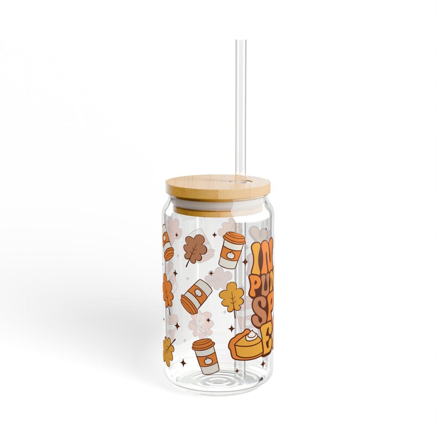 Pumpkin Spice Era Sipper Glass, 16oz