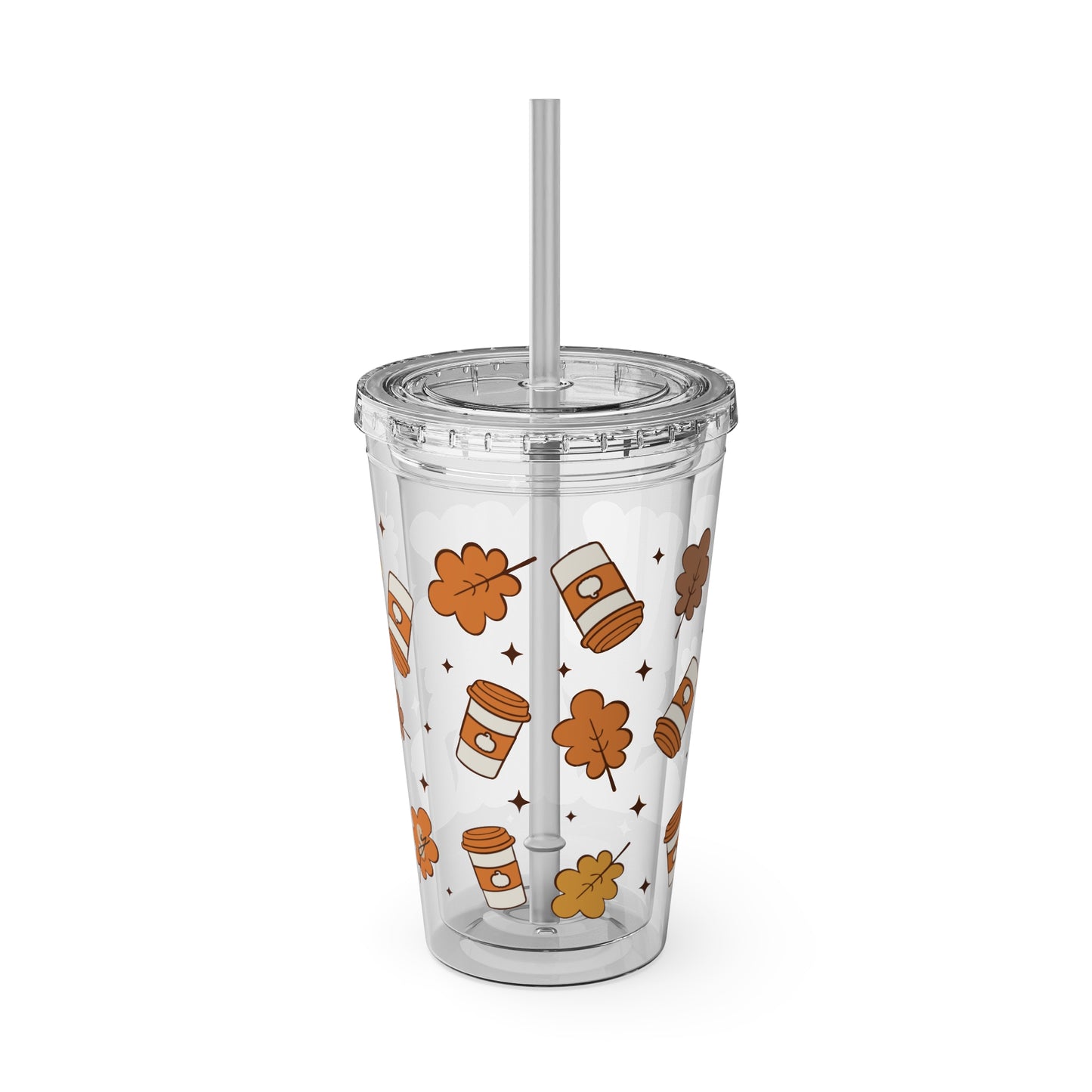 Pumpkin Spice Era Tumbler with Straw, 16oz
