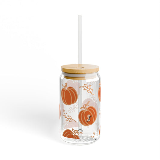 Pumpkin Sipper Glass, 16oz