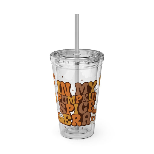 Pumpkin Spice Era Tumbler with Straw, 16oz